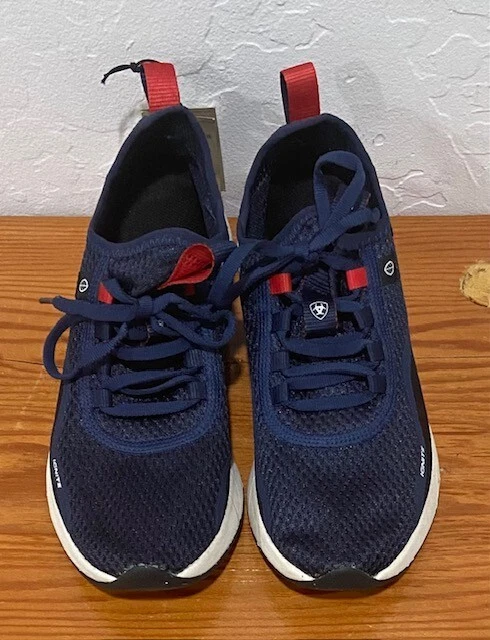 Zapatillas ecológicas Ariat Ignite para mujer talla 6B con cordones azul oscuro #10038401 Foto 2 de 4