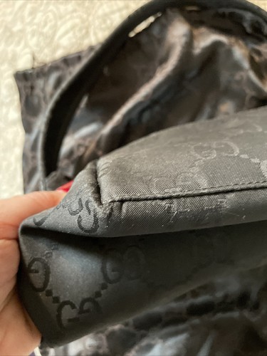 BLACK Polyester GUCCI GG HOBO HANDBAG/SHOULDER BAG - Picture 6 of 12