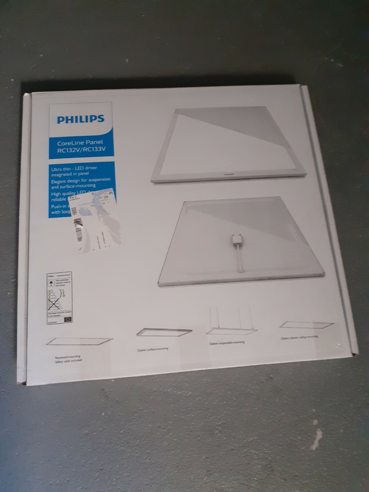 Dalle LED 60x60 Philips CoreLine Panel RC132V 4000K Blanc