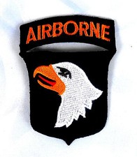 Aufn&auml;her PATCH US Airborne 101st schreiende Adler Luftlandedivision air assault
