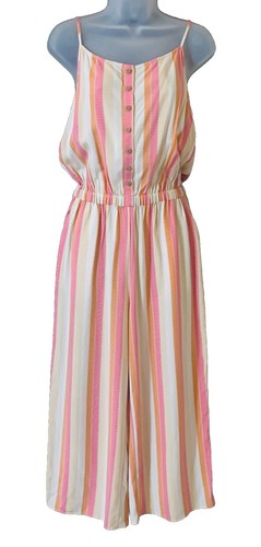 MATILDA JANE Women's XS Romper Jumpsuit Striped Brilliant Daydream Take A Chance - Picture 1 of 11