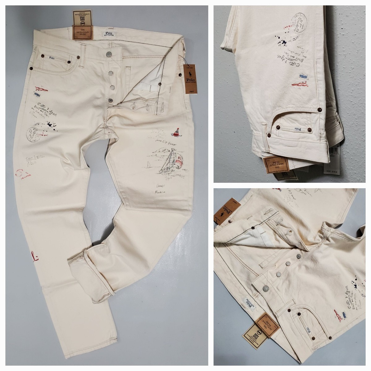 POLO RALPH LAUREN SULLIVAN SAILING YATCH CP93 MENS SLIM FIT