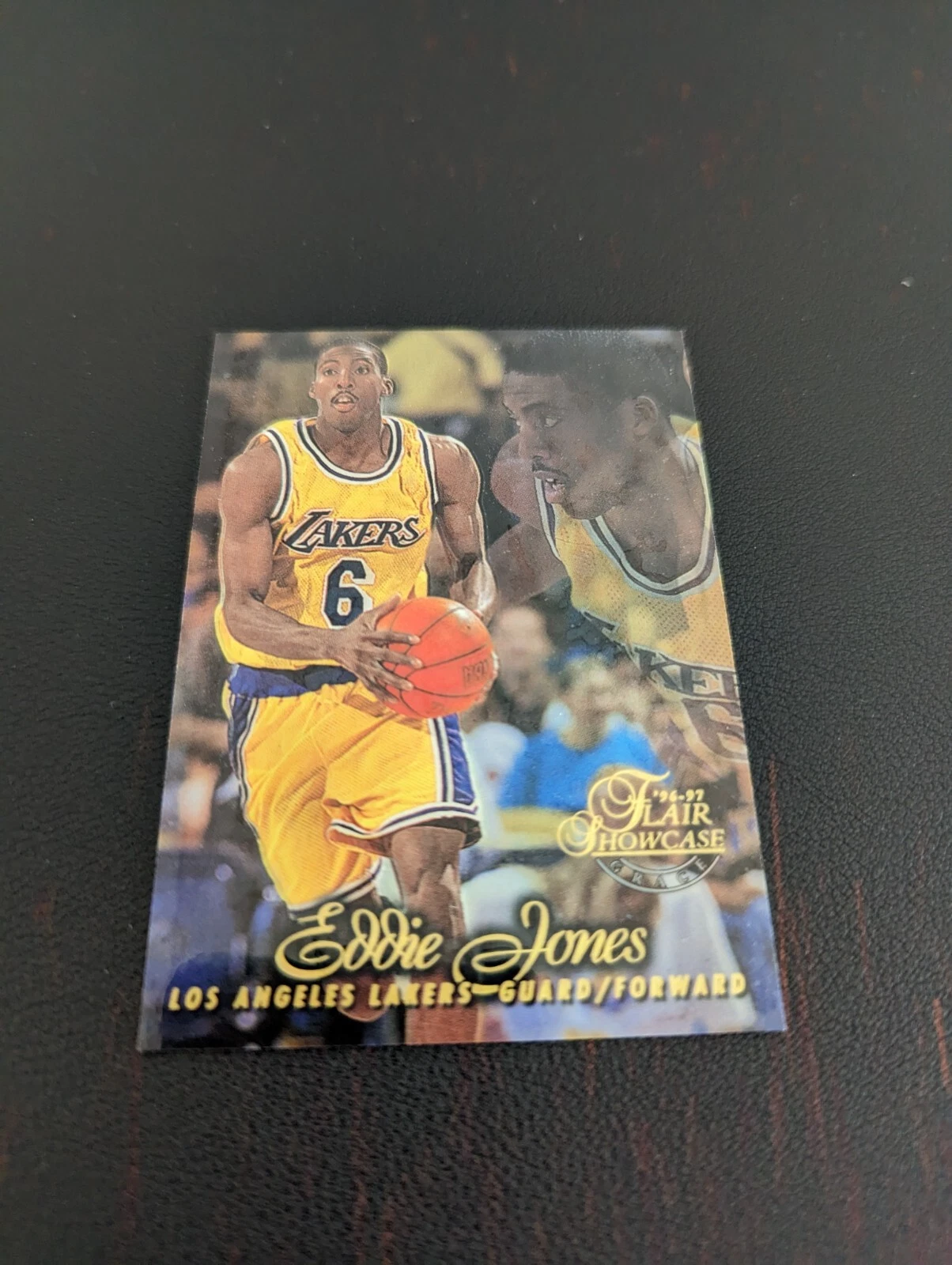 1997 Flair Showcase Eddie Jones #Row 1 Seat 59 Los Angeles Lakers
