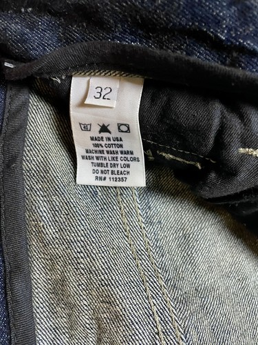 washing waxed denim