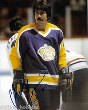 Los Angeles Kings Charlie Simmer Signed Autographed 8x10 Photo COA 