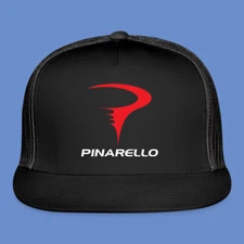 Pinarello Bicycle Bike Black Trucker Hat Cap Adult Size