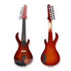 4/4 6-String Guitar-shaped Solid Wood Electric Violin: Ebony Fittings