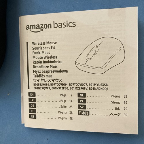 Amazon Basics Wireless Computer Mouse with USB Nano Receiver Black - Picture 10 of 10
