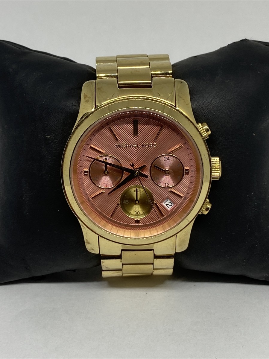 【新品】MICHAEL KORS MK6161 レディース 腕時計 Michael Kors Runway MK6161 Women's Gold Stainless Steel
