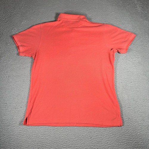 Seven Eleven Polo Shirt Womens Medium Coral Short Sleeve Embroidered Employee - Picture 7 of 8