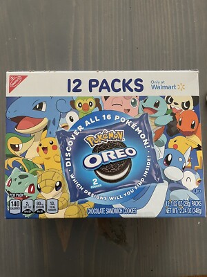 Pokemon Oreo Limited Edition Cookies 12 packs