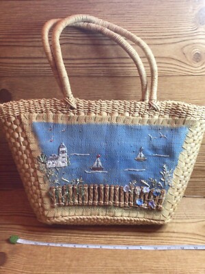 Cappelli Straworld Handmade Lighthouse Harbor Boat Beach Straw