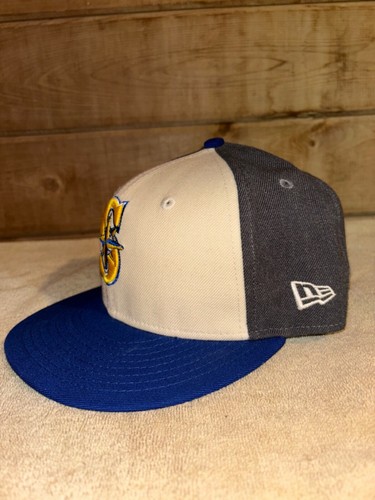 Seattle Mariners New Era 59Fifty Baseballmütze nicht verstellbar NEU neu ohne Etikett 7 1/8 - Bild 2 von 4
