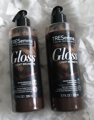 TRESEMME GLOSS LIGHT BRUNETTE COLOR CONDITIONER EACH: 7.7 FL OZ/228mL FREE SHIP!
