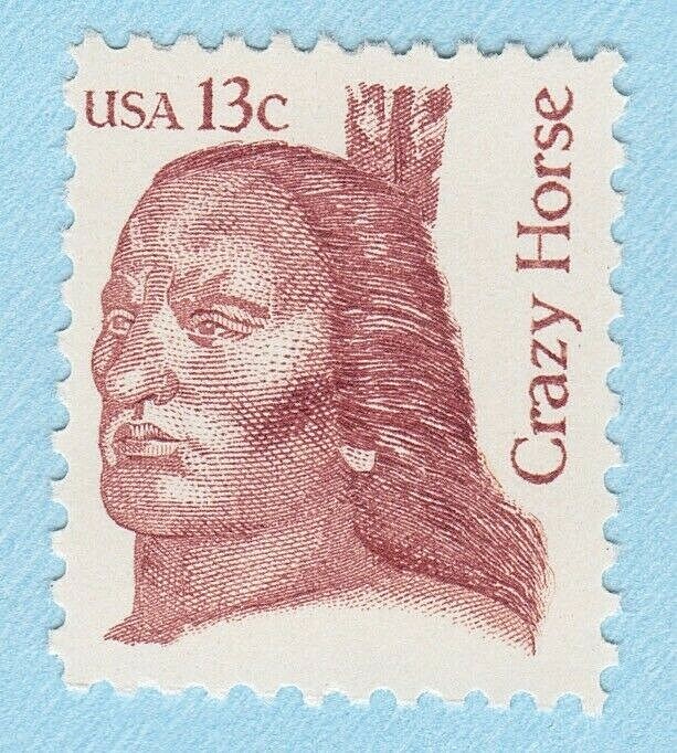 1982 CRAZY HORSE STAMP INDIAN USA 13 CENT UNUSED POSTAGE USPS | eBay