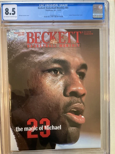 CGC 8.5 Michael Jordan 1993 Beckett Basketball Monthly #41 December Issue