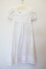 Flower Girl / First Communion Dress / White Party Dress - Size 8 Years