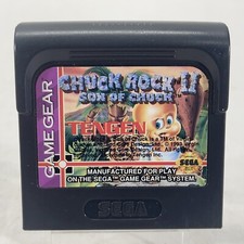 Chuck Rock 2 II Son of Chuck (SEGA Game Gear) Authentic Cart & Case