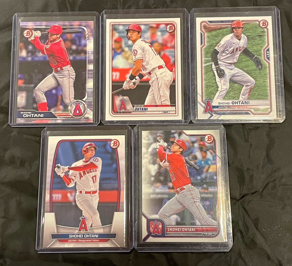 5) Bowman Shohei Ohtani Lot 5x 2019 - 2023 No Dups Non Rookies