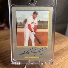 David Ortiz 2005 TOPPS Turkey Red Baseball On Card Auto