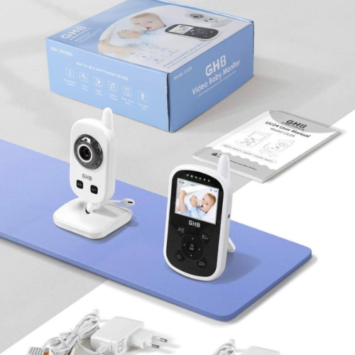 GHB Babyphone Mit Kamera Video Baby Monitor 2,4 Ghz Gegensprechfunktion ECO Modu - Bild 7 von 8