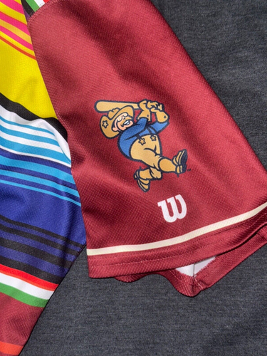 Wilson Frisco Roughriders #43 Los Jinetes Cinco de Mayo Mens Jersey size 52 - Picture 3 of 5