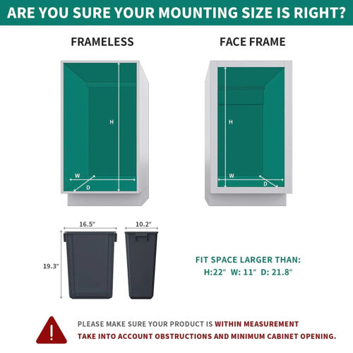 37 Quart Pull-Out Trash Can Recycling Bin, Sliding Kitchen Waste Garbage Contain - Picture 3 of 7
