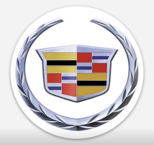 CLASSIC CADILLAC LOGO EMBLEM VINYL DECAL STICKER