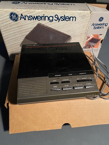GE Answering System Dual Cassette GENERAL ELECTRIC 2-9860 W/Box Tapes Cassettes - Picture 2 of 5