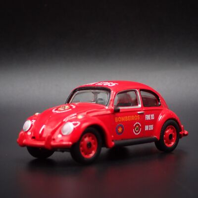 Miniature Volkswagen Beetle Bug 1960-1967 Pompiers (Bombeiros) - Échelle 1:64 - Die-Cast Neuf Sorti De Boîte