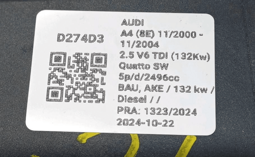 motor elevalunas delantero izquierdo para AUDI A4 (8E) 3.2 V6 d274d3 8E1959801G - Picture 5 of 6