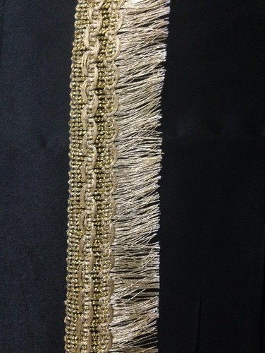 Silver Gold Lurex Metallic Fringe Dress Edging craft, fashion, 4 cm X 1 Yard - Picture 11 of 15