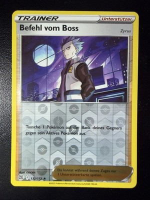Pokemon Boss Befehl 132/172 Reverse Holo Strahlende Sterne Deutsch Near Mint
