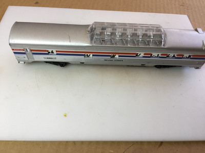 Life-Like Amtrak Passenger Dome Car 9321 Working Lights See Note HO Scale Trains
