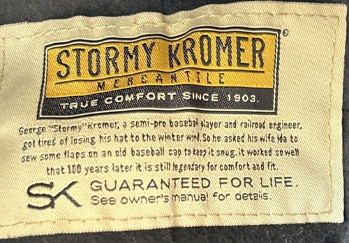 Stormy Kromer 1903 Hat Size 7 1/2 Gray Wool Original Trapper Ball Cap USA Made - Picture 7 of 8
