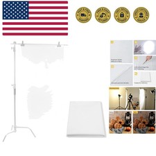 1 Yard x 67 Inch / 1M x 1.7M Diffusion Fabric, Nylon Silk White Seamless Ligh...