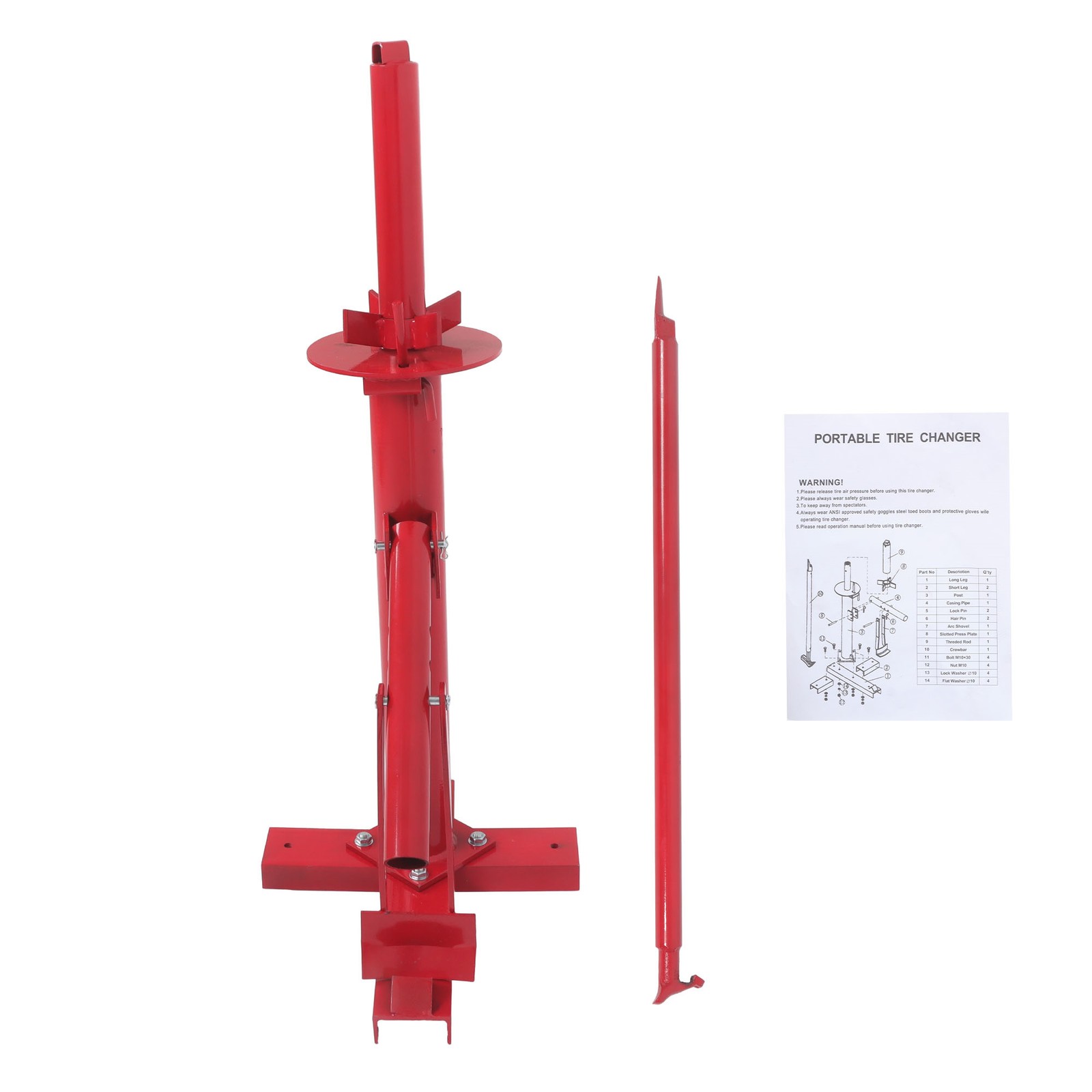 Labwork For Auto Shop Portable Hand Tool Tire Bead Breaker Manual Tire Changer