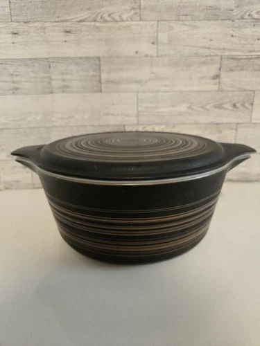 Pyrex Terra #475-B Vintage 2.5 Quart Casserole Dish with Lid