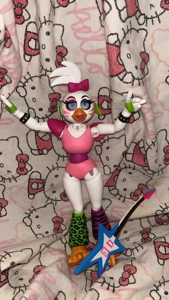 Handcrafted glamrock Chica FNAF five Nights At Freddys Figure - Image 2 of 4