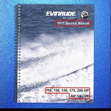 EVINRUDE E TEC 115 130 150 175 200 V4 V6 Service Manual , BOUND, COVERS, FOLDOUT