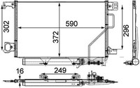 Kondensator Klimaanlage Premium Line Mahle Ac 450 000P FüR Mercedes Klasse W203