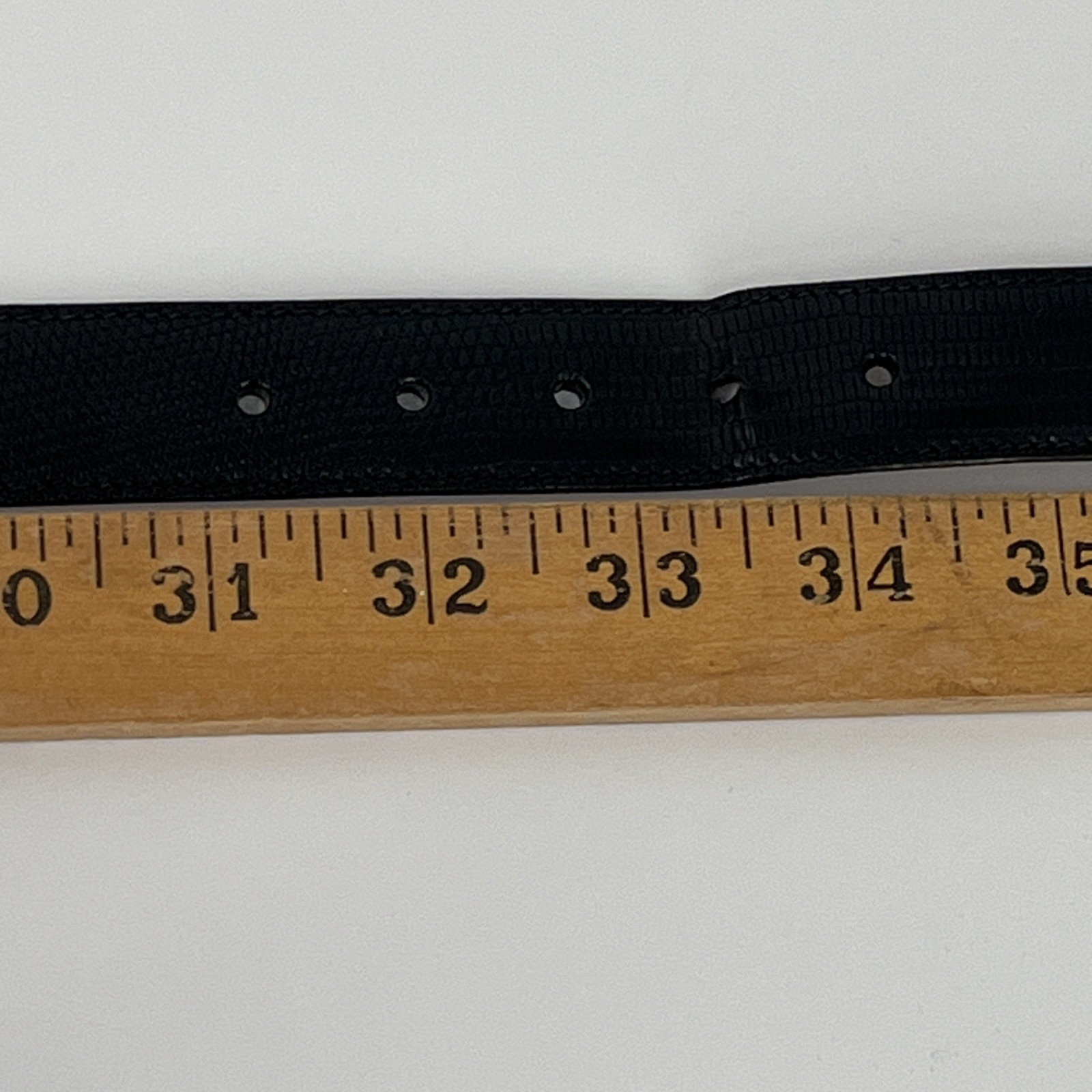 Trafalgar Burnished Java Lizard Skin Leather Blac… - image 11