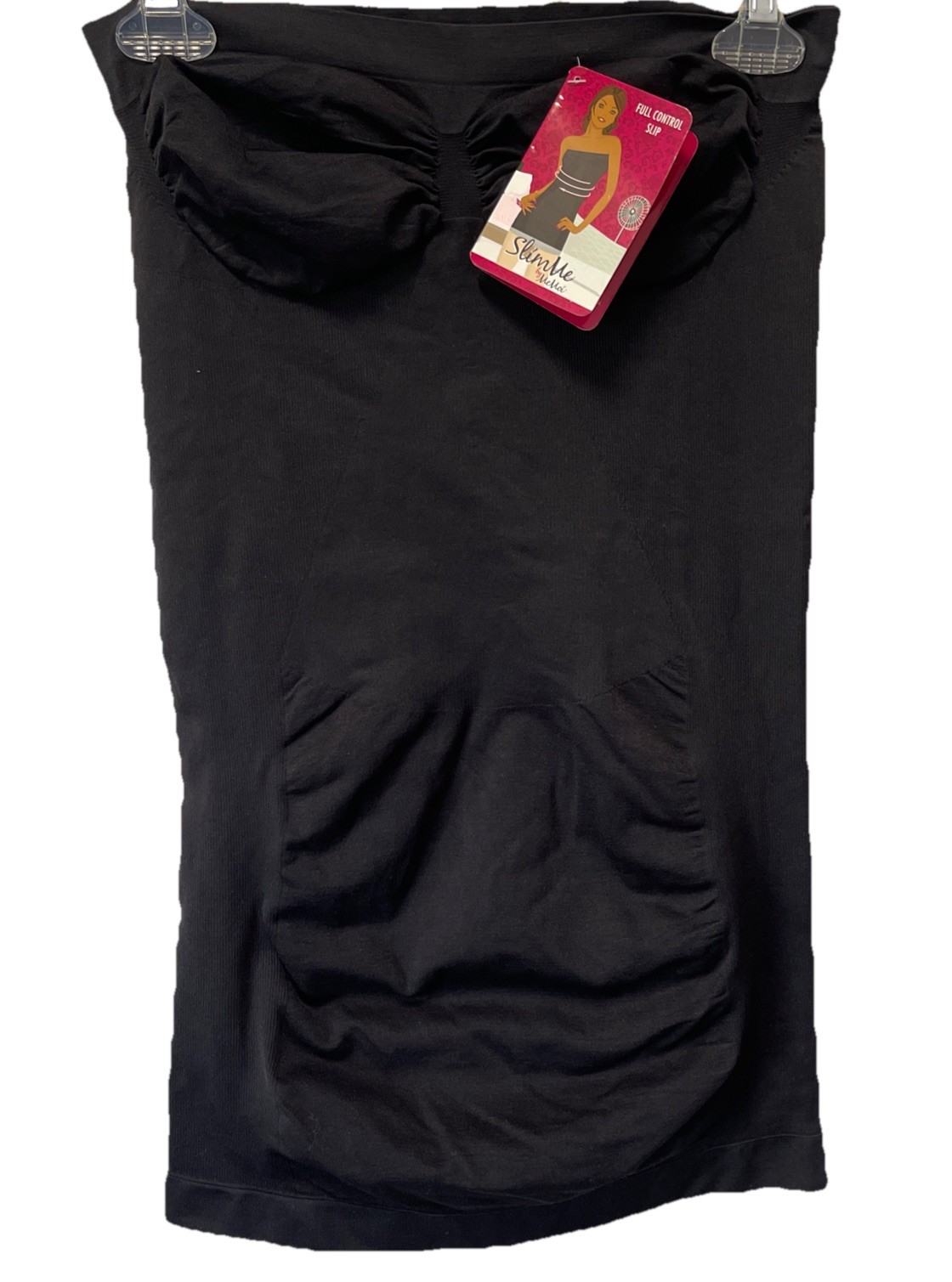 Memoi Slim Me Women’s Full Control Slip Strapless Black Size XL/4