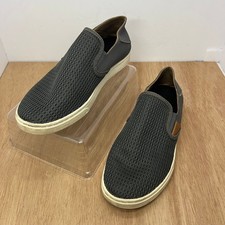 OluKai Pehuea Slip On Shoes Womens 7 Pavement Gray Mesh 20271-PVPV Casual Beach