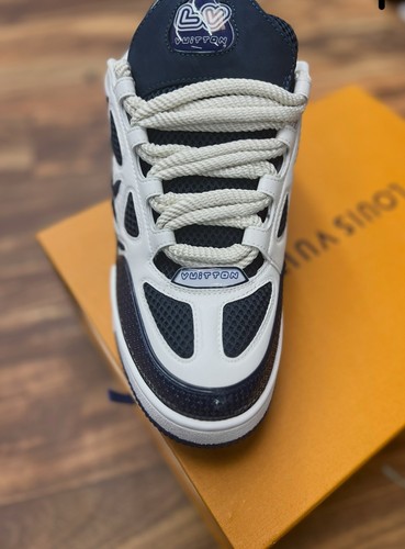 Louis Vuitton Blue LV Skate Sneaker Size 12 US 45 EU Retails $1,370 - Picture 8 of 13