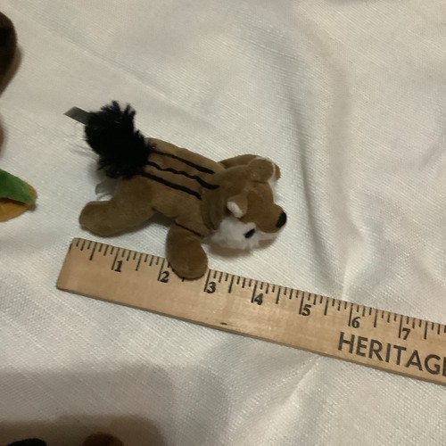 Unipak Wildlife Playset Mini Plush Bear Moose Squirrel Soft Log Habitat - Picture 9 of 10