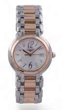 Ladies LONGINES Primaluna Quartz 18ct Rose Gold & Steel  L8.112.5 - 30mm - £3400