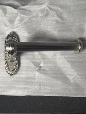 Alno A8566-L-SN Ribbon & Reed Bath Single Post Tissue Holder LH Satin Nickel