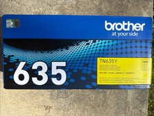Brother Genuine TN635Y Standard Yield Yellow Toner Cartridge - Brand New, SEALED