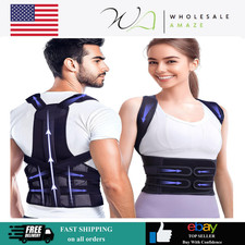 Posture Corrector for Women and Men, Full Back Brace Support, FSA HSA Eligible